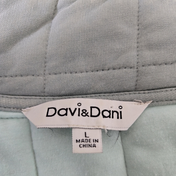 Davi & Dani Washed Soft Comfy Quilting Zip-up Barn Jacket Winter Casual Large - Picture 13 of 16